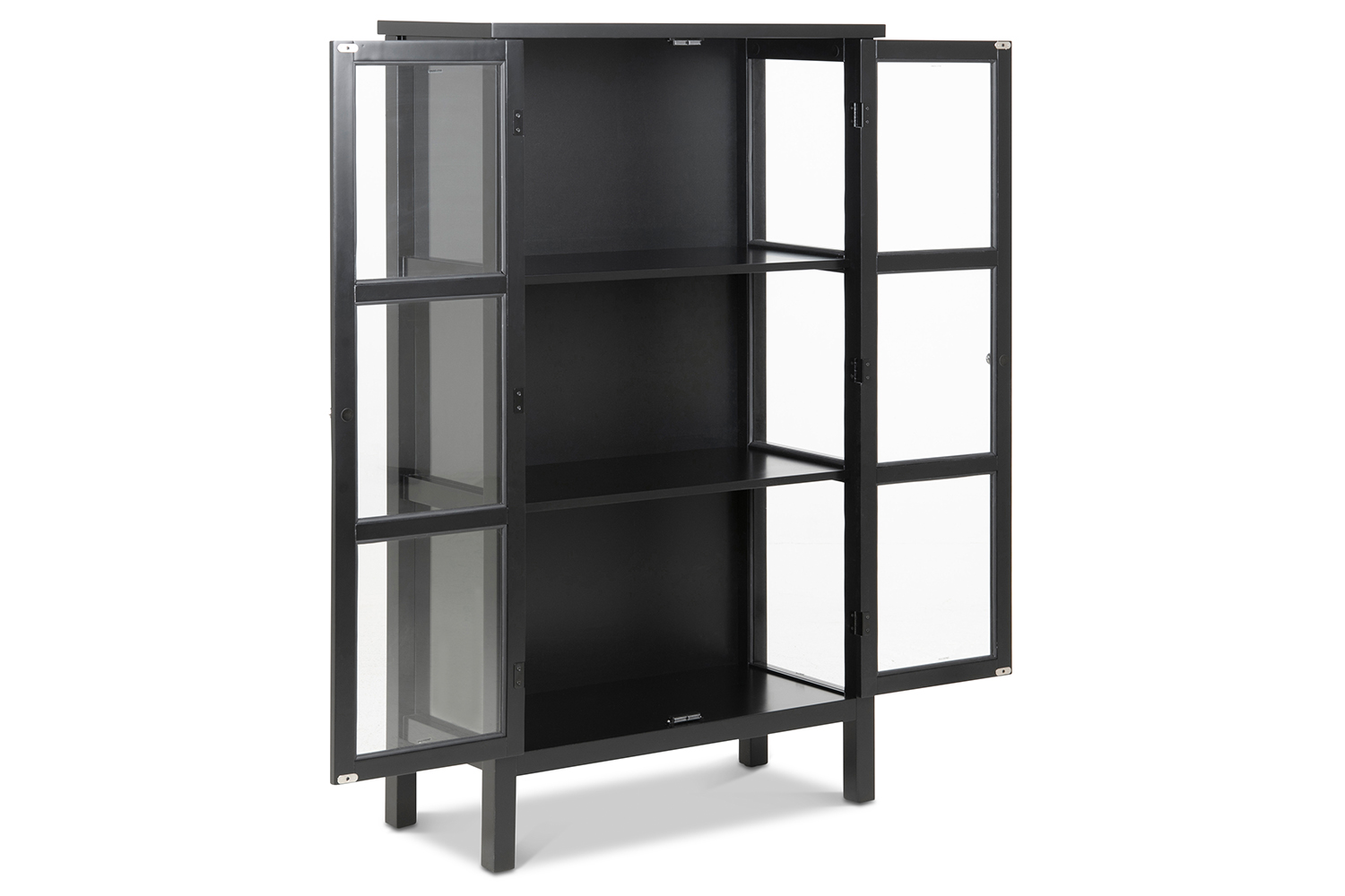Essie Display Cabinet Wide Black 136cm Ireland