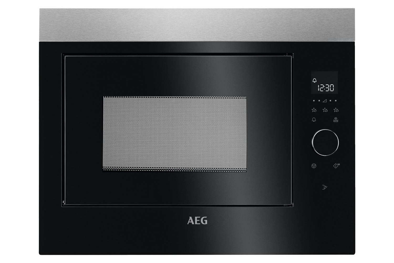 AEG 26L 900W Built-in Microwave | MBE2658SEM | Black/Stainless Steel