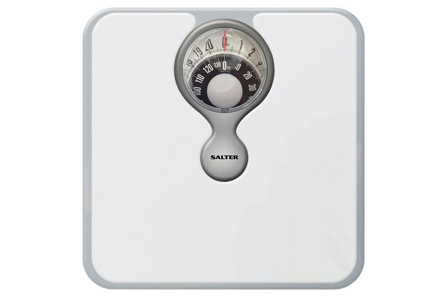 Salter Digital Mechanical Bathroom Scale | White