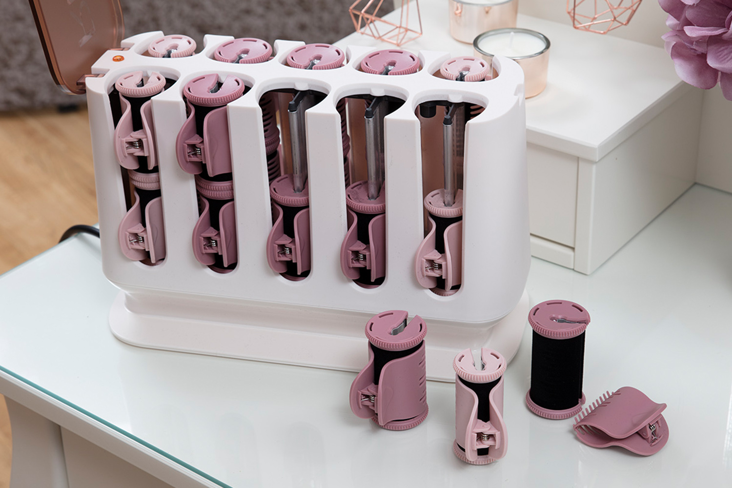 Remington Proluxe Heated Rollers | H9100 | Rose Gold