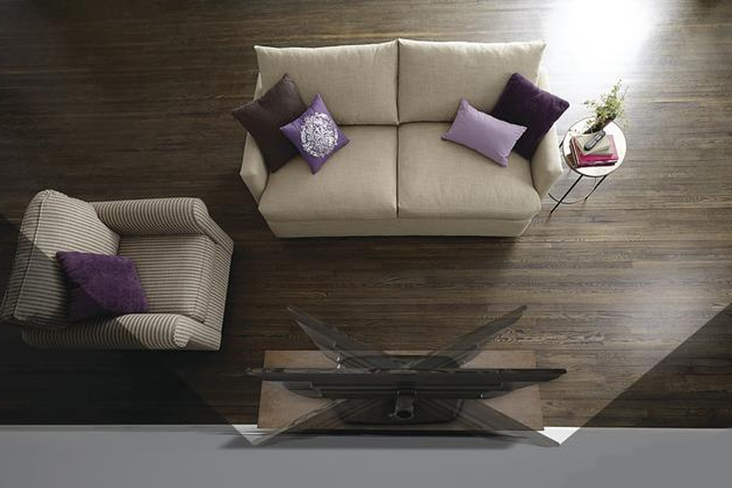 Sanus 32" - 65" TVs Universal Swivel Mount Base | FTVS1-B2