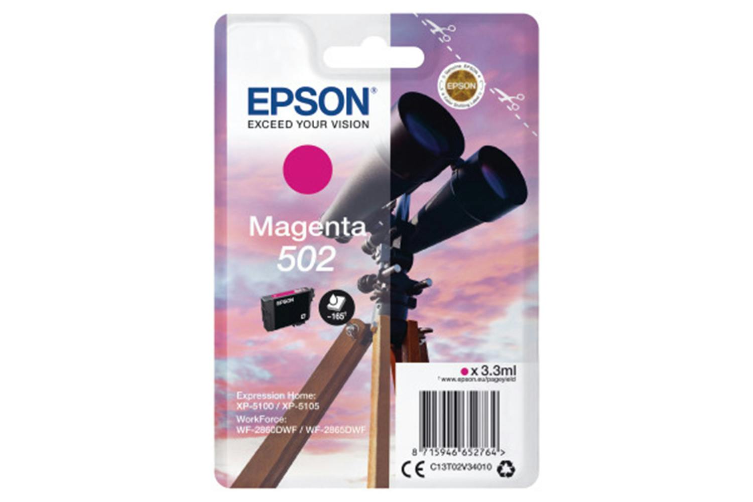 Epson 502 Binoculars Ink Cartridge | Magenta