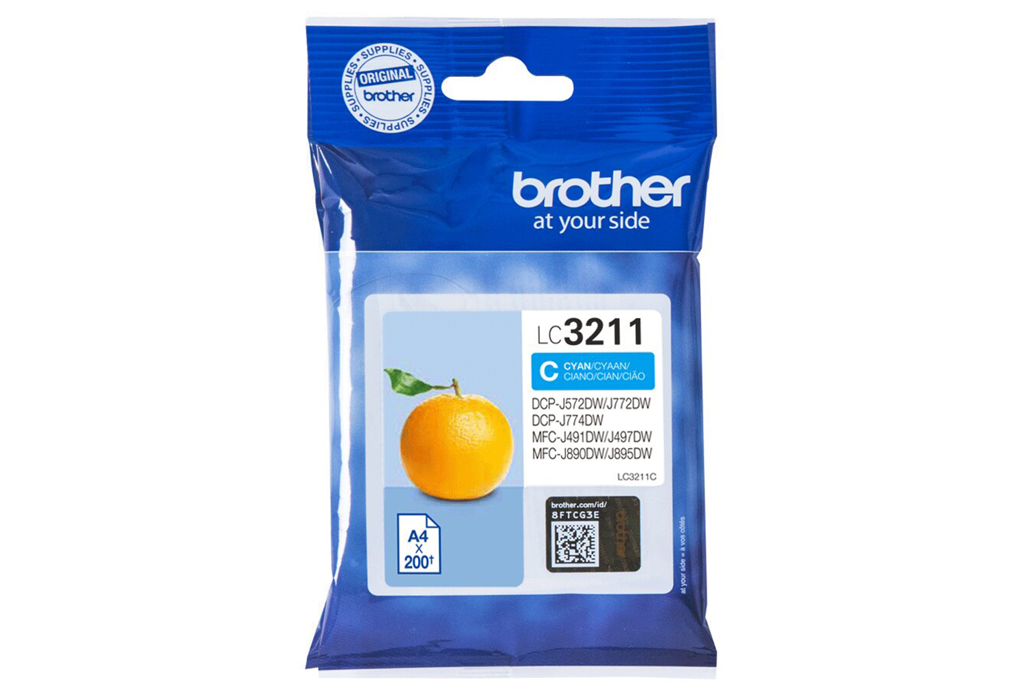 Brother LC3211C Genuine Ink Cartridge | Cyan
