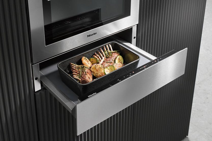 Miele ESW7110 14 cm high gourmet warming drawer without