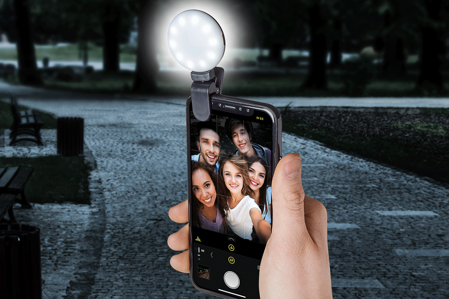 Celly Selfie Flash Light Black Ireland