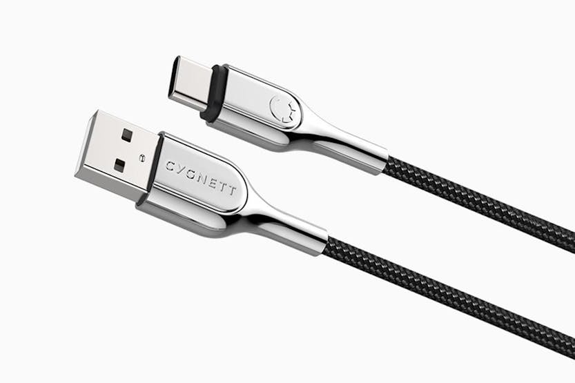Cygnett Armoured USB-C to USB-A 2.0 Braided Cable | 2m