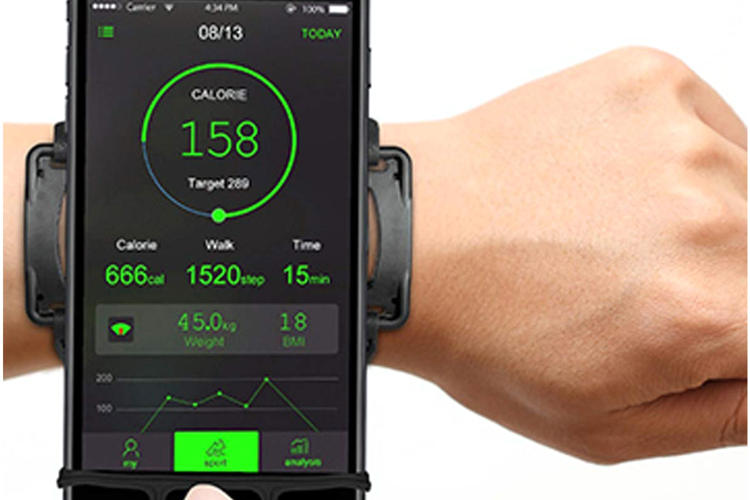 Muvit Active Universal Wristband | Black