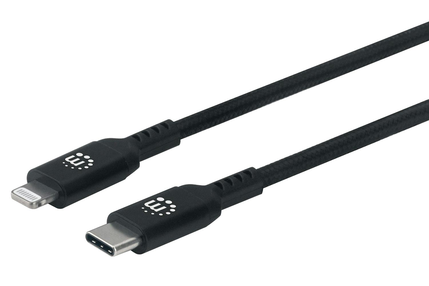 Manhattan Charge & Sync USB-C to Lightning Cable | 0.5m