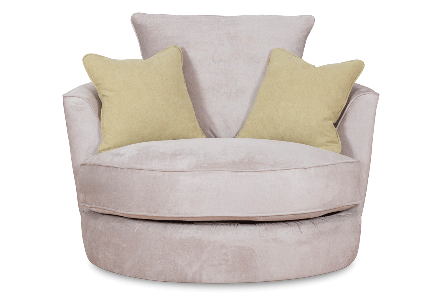 beige fabric tub chair