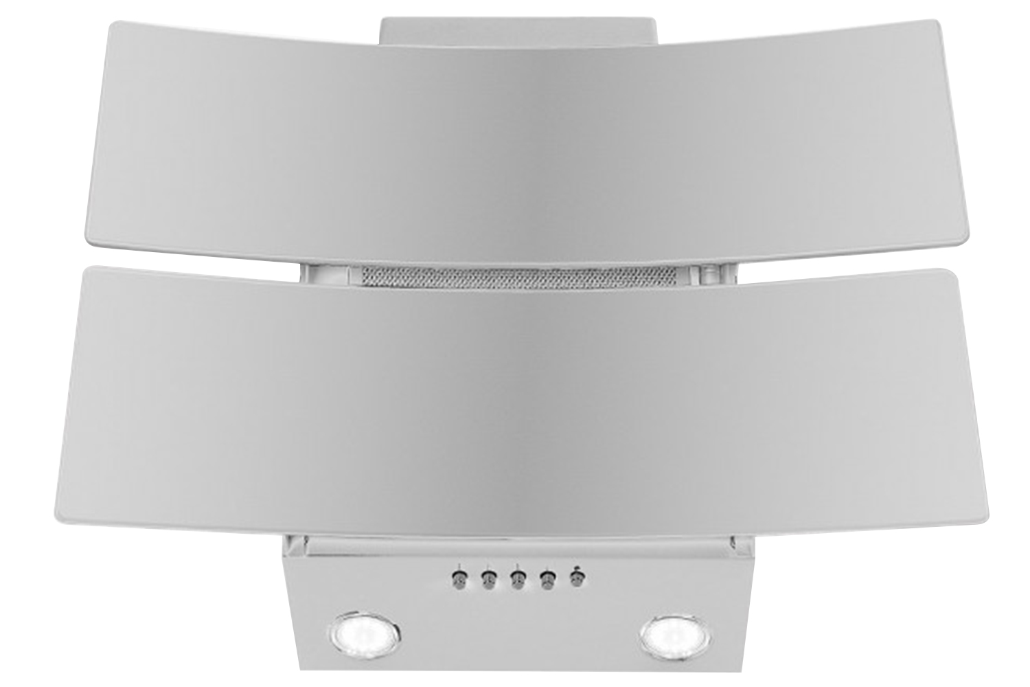 Luxair 60cm Hubble Curved Glass Hood | LA60HUBBLEWHT