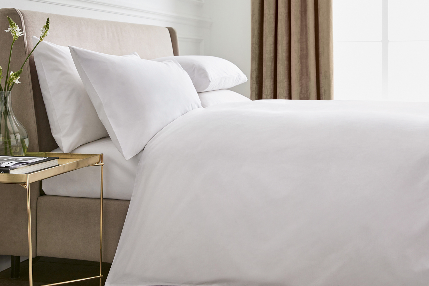 Peacock Blue Hotel Plain Dye Duvet Cover Set White King Ireland