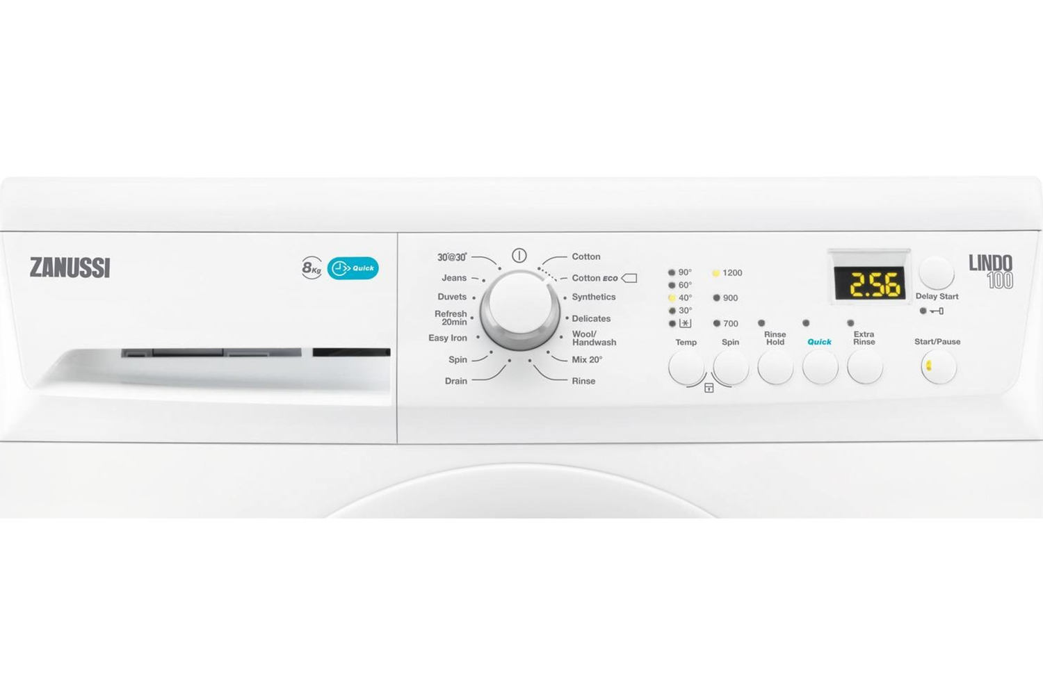 Zanussi 8kg Freestanding Washing Machine Zwf81243nw Ireland