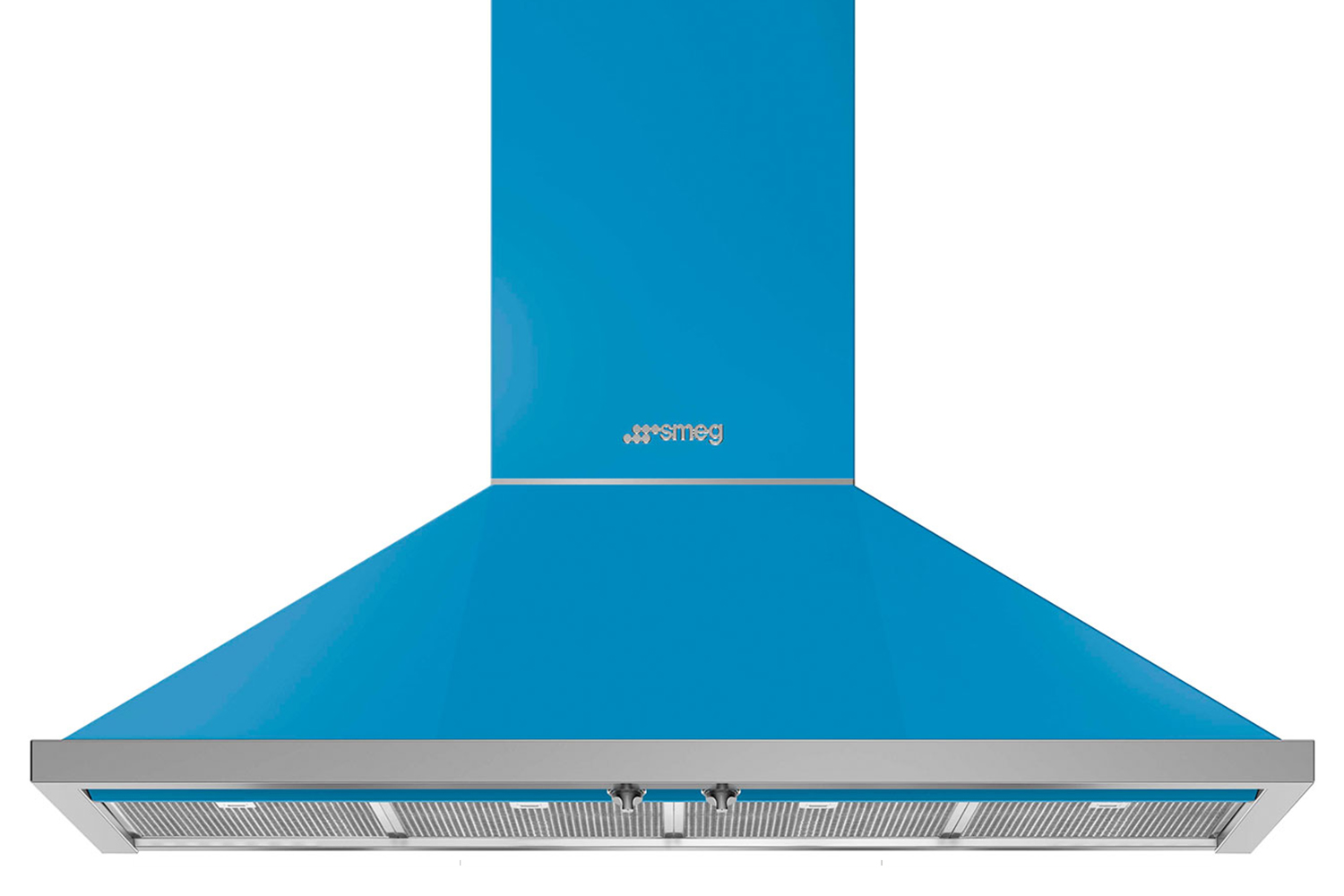 Smeg 120cm Portofino Chimney Cooker Hood | KPF12T | Turquoise
