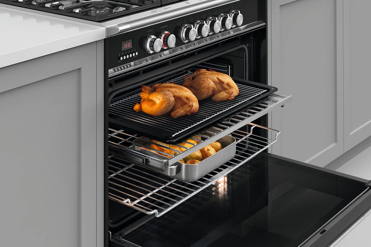 Fisher & Paykel 90cm Dual Fuel Range Cooker OR90SCG4B1 Black Ireland