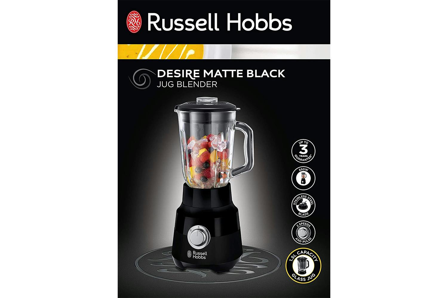 Blender MATTE DESIRE BLACK Russell hobbs 24722-56