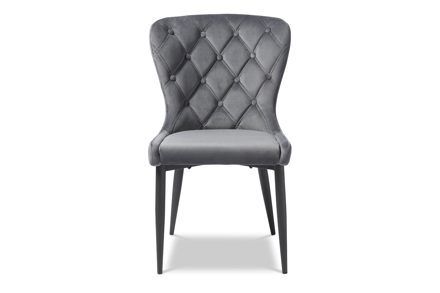 Grey leather dining on sale chairs with arms