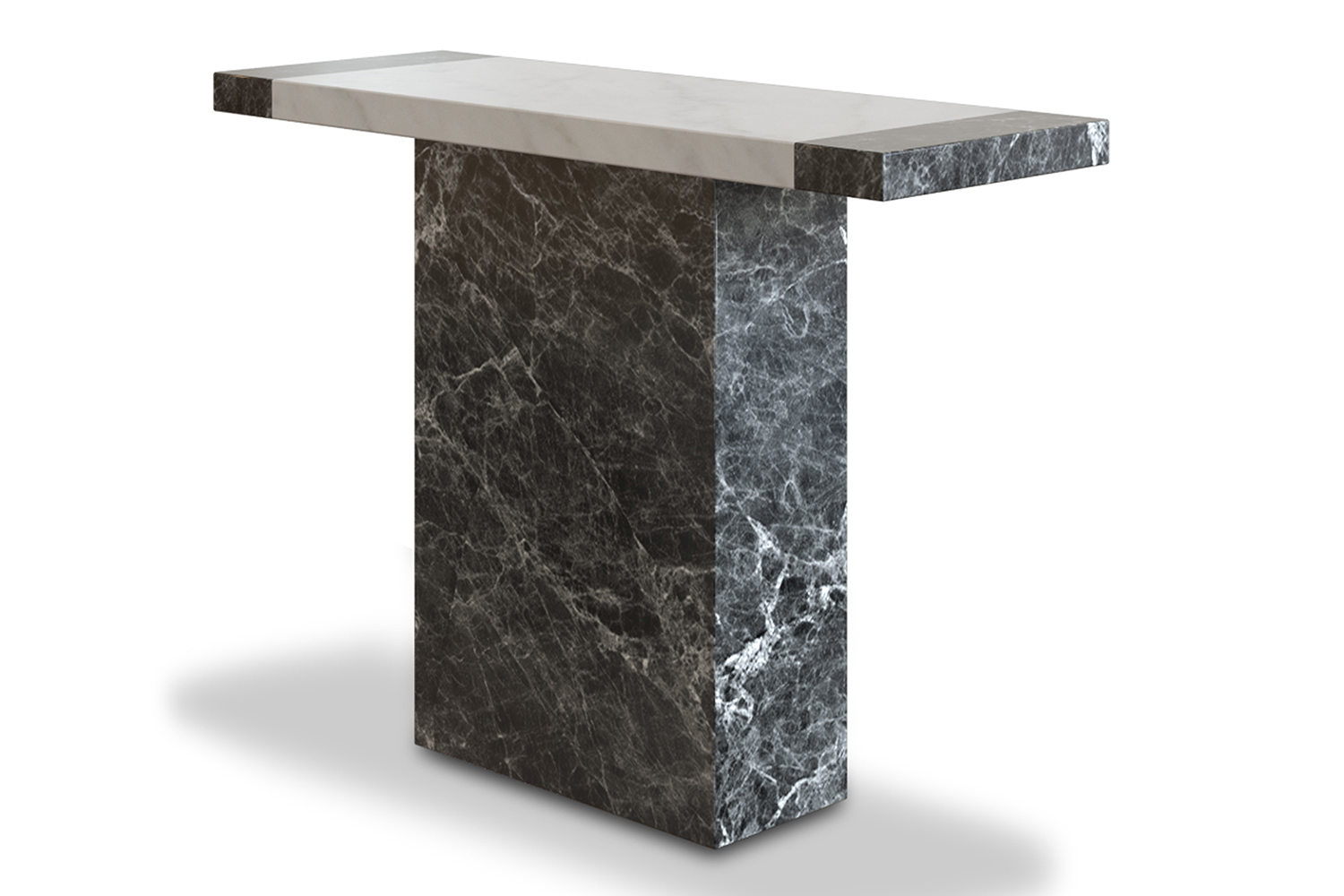 Gray and deals white console table