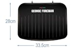 George Foreman Medium Fit Grill | 25810 | Black