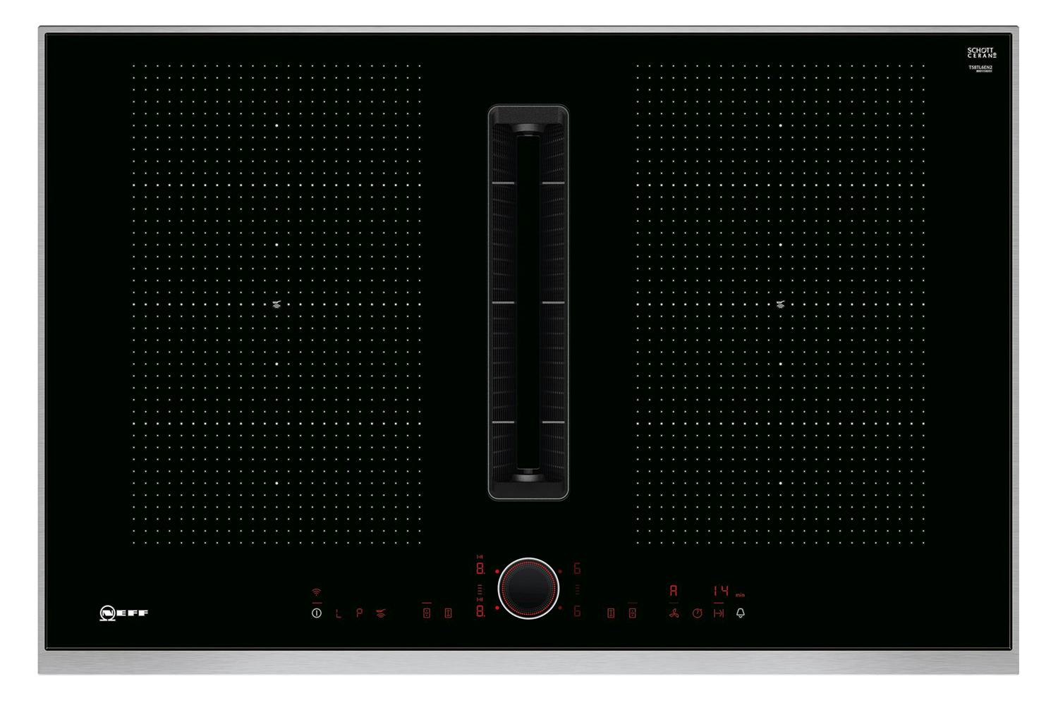 Neff N90 80cm Induction Hob with Integrated Ventilation System | T58TL6EN2