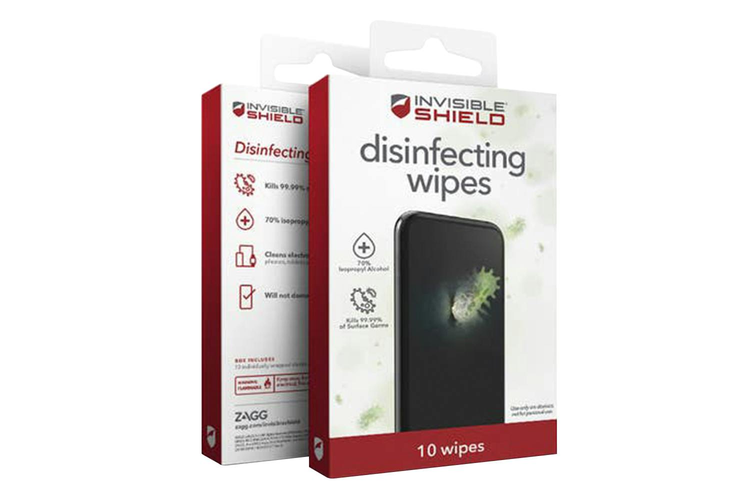 Zagg InvisibleShield Disinfecting Wipes | 10 Pack