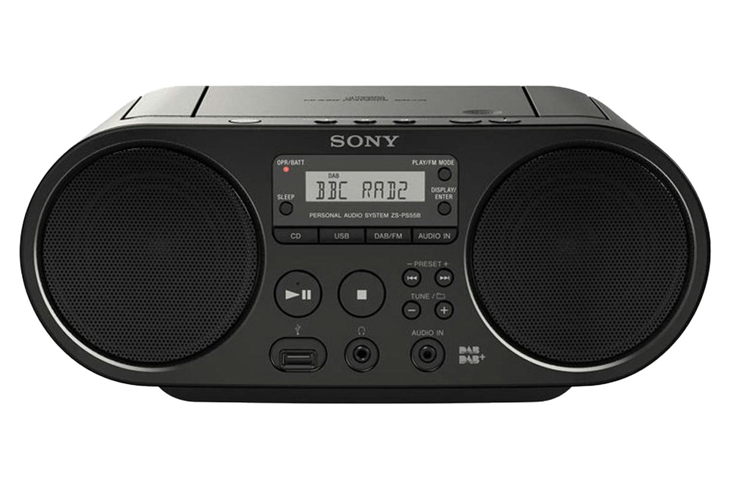 Portable Radio CD Player Boombox with Bluetooth & FM Radio, USB Port, AUX  Input, Headphone Jack,Compact CD Player Radio Stereo System,CD-R/CD-RW/MP3