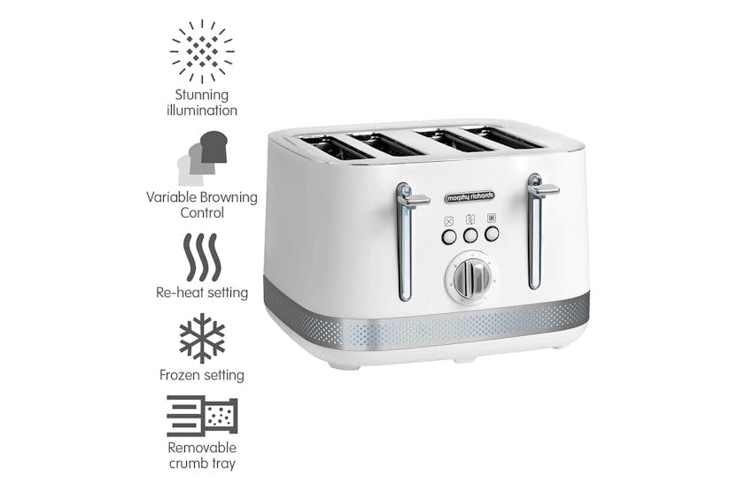 Morphy Richards Illumination 4 Slice Toaster | 248021 | White