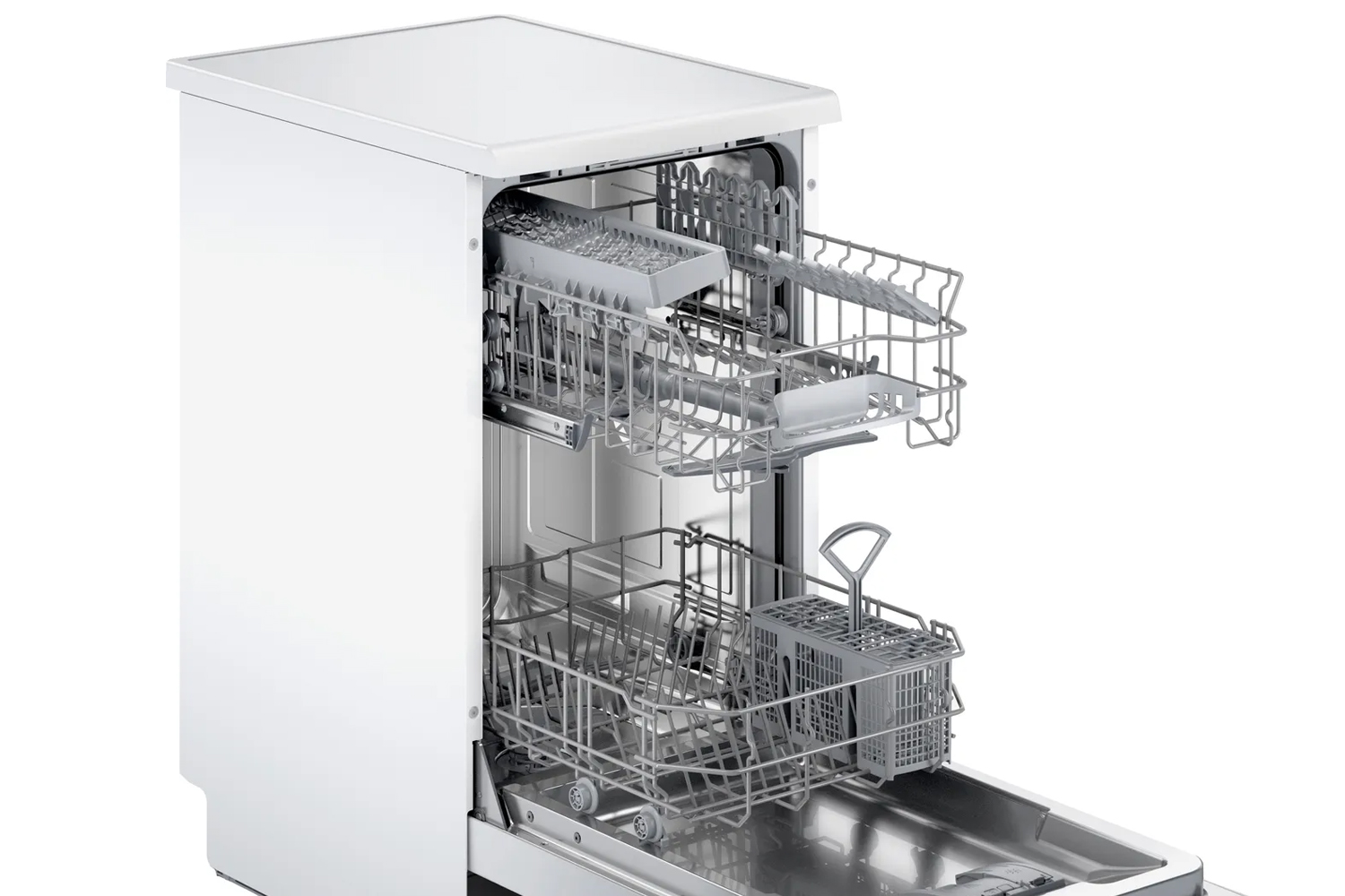 Bosch slimline hot sale dishwasher black