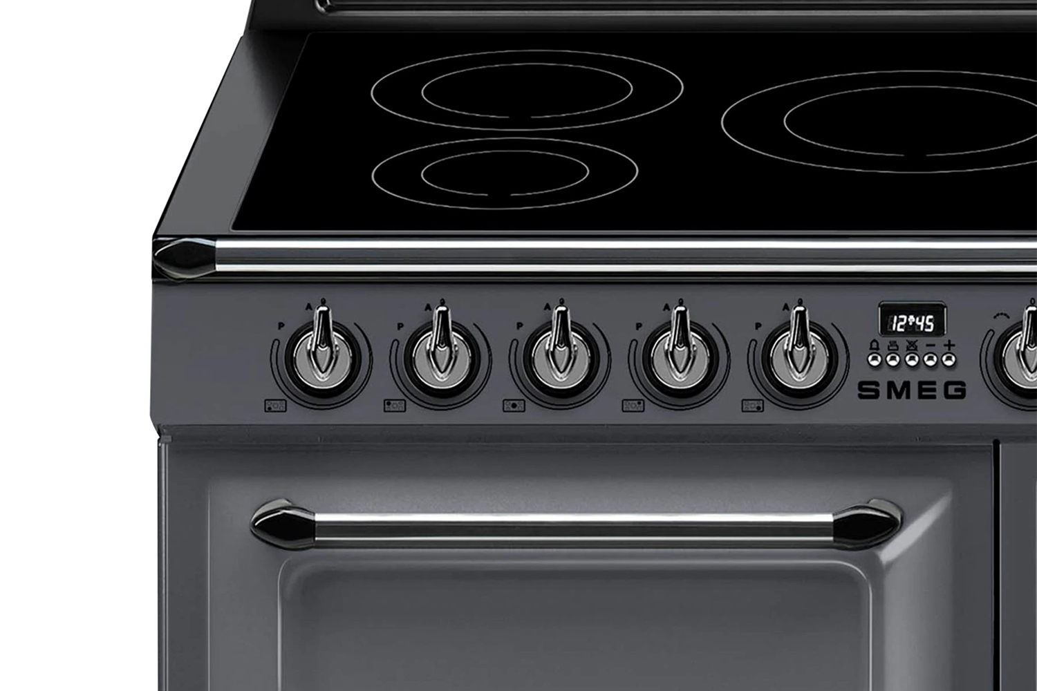 Smeg 100cm Victoria Induction Range Cooker TR103IGR Slate Grey