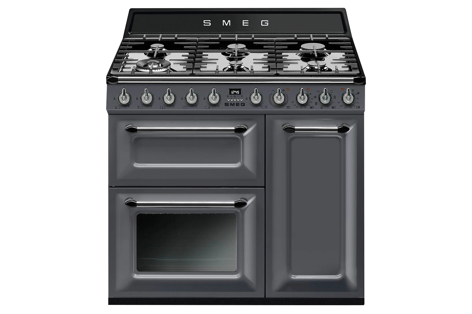 Smeg 90cm Dual Fuel Range Cooker | TR93GR | Slate Grey