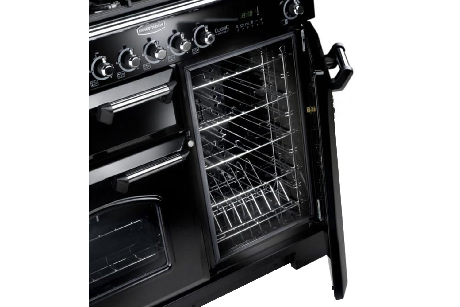 Rangemaster Classic Deluxe 90 Dual Fuel Range Cooker CDL90DFFWH/C