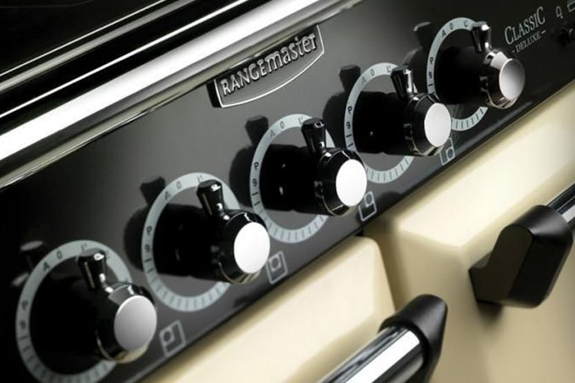 Rangemaster Classic Deluxe 90 Dual Fuel Range Cooker | CDL90DFFWH/C