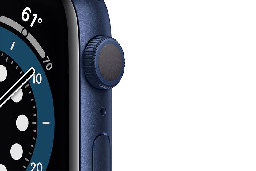 Get Apple Watch Series 6 Gps 44Mm Blue Aluminum Case With Deep Navy Sport Band Regular Pictures