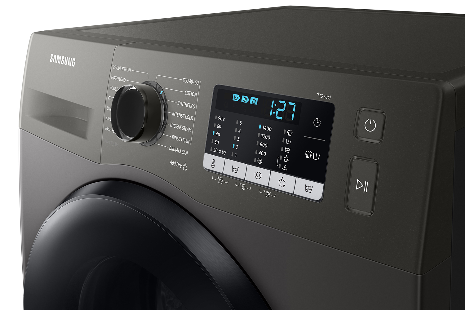 Samsung Series 5 Ecobubble Washer Dryer, 8/5kg 1400rpm WD80TA046BX/EU