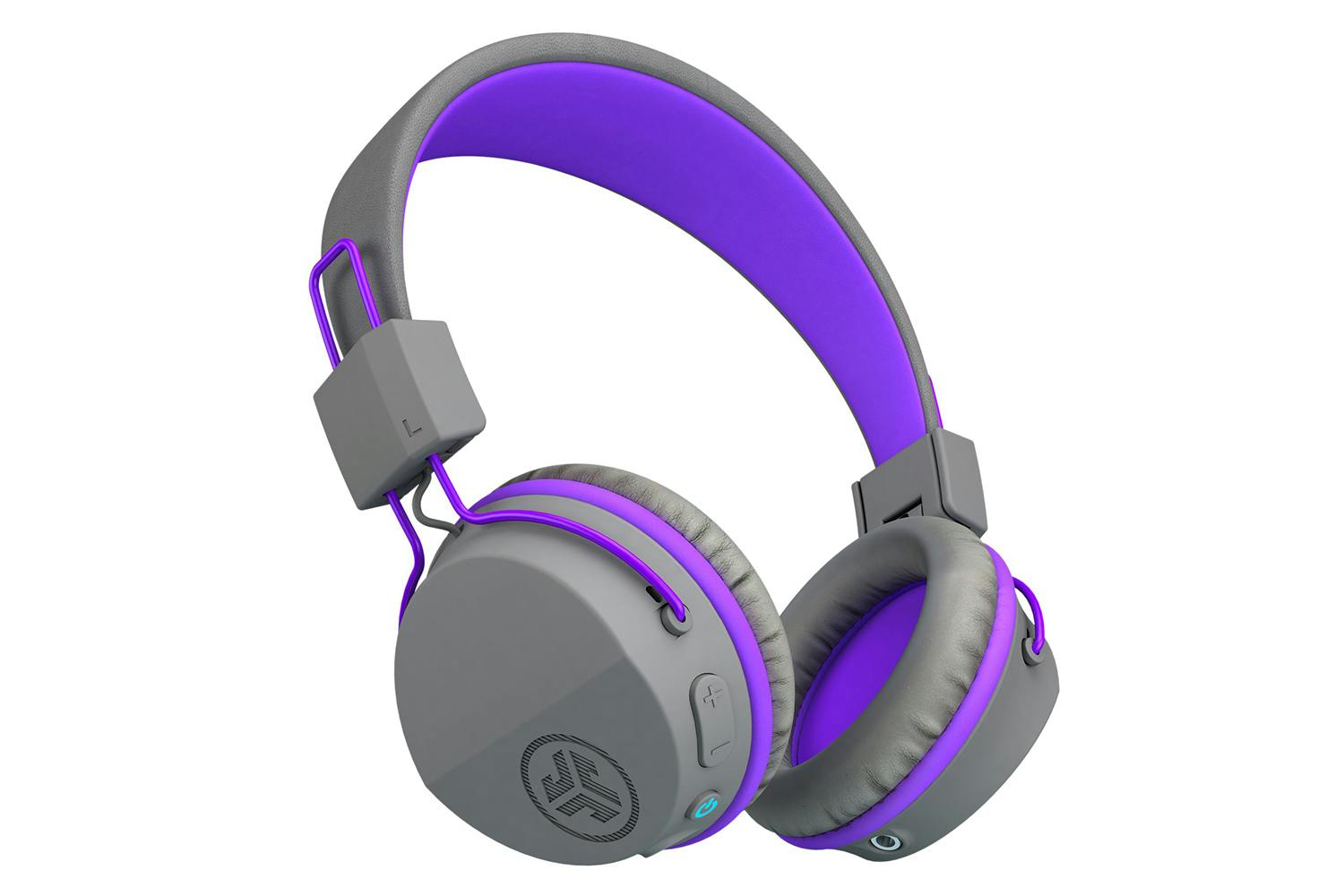 JLab JBuddies Studio Kids On-Ear Wireless Headphones | Graphite/Purple
