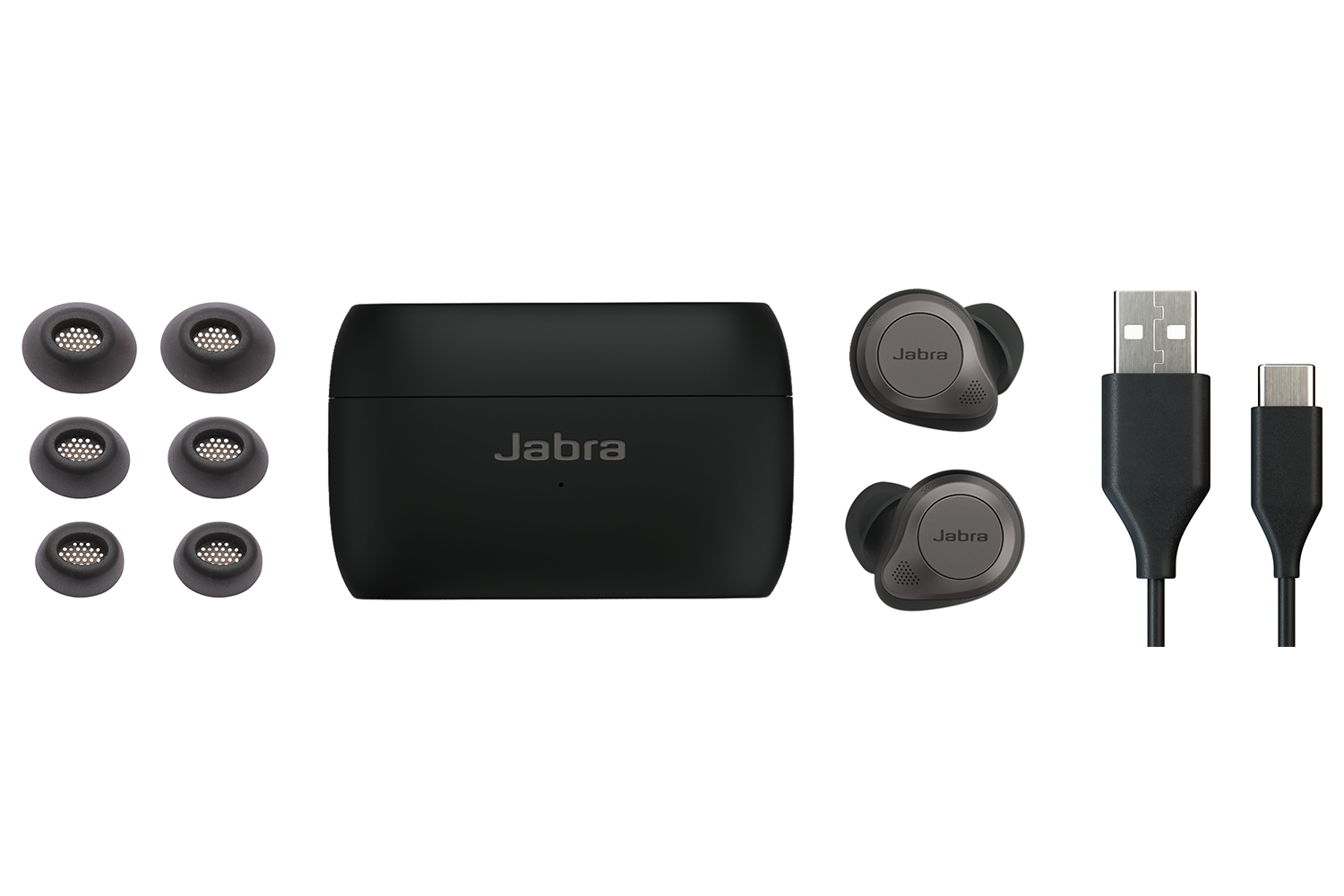 Jabra Elite 85t True Wireless Bluetooth Earbuds, Titanium Black