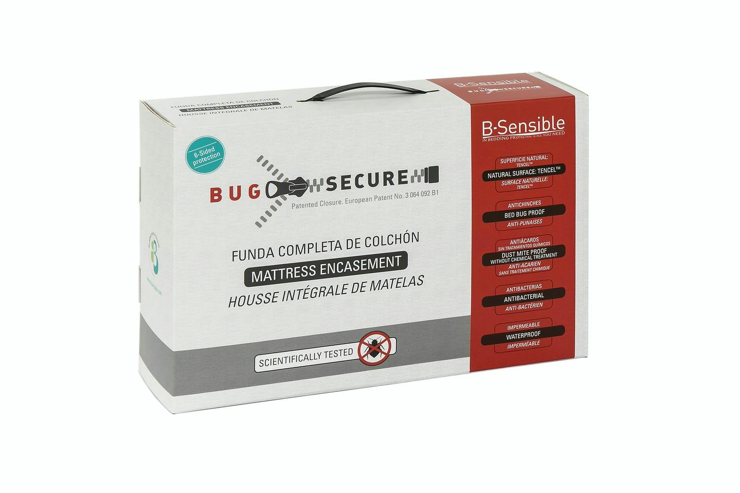 B-Sensible | Bug Secure | Mattress Protector | Double