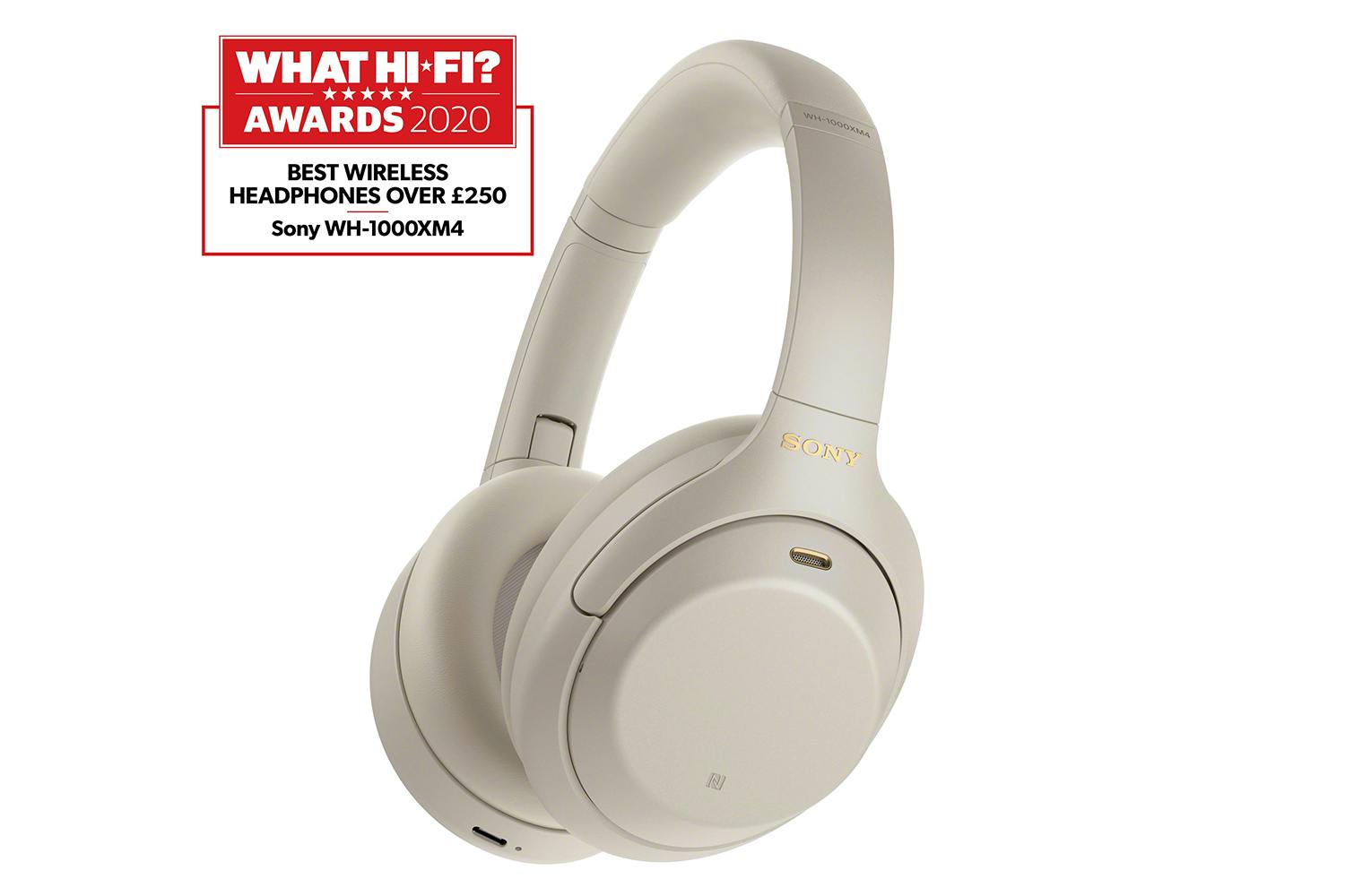 Sony WH-1000XM4 Over-Ear Wireless Noise Cancelling Headphones | Silver