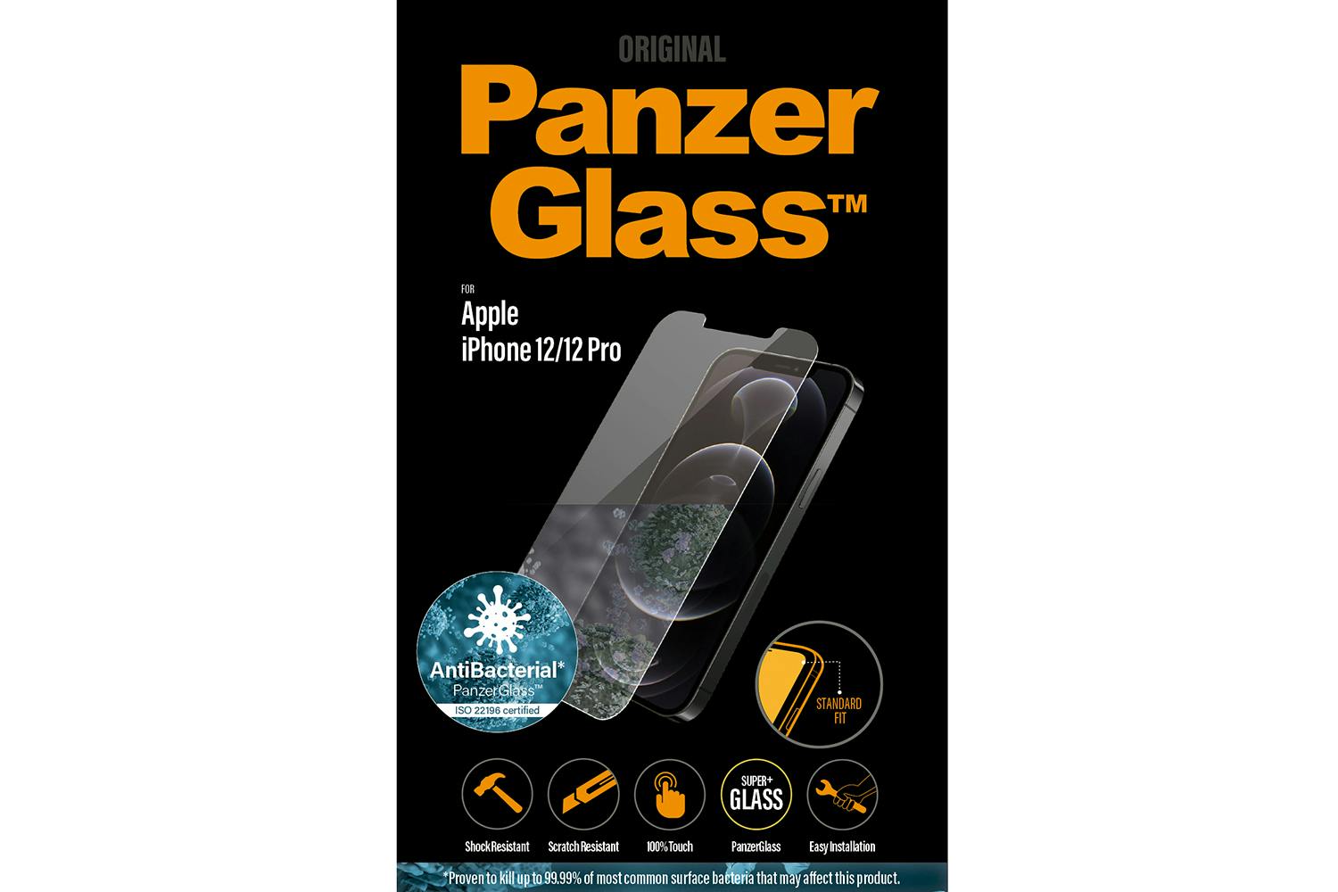 PanzerGlass iPhone 12/12 Pro Screen Protector | Black