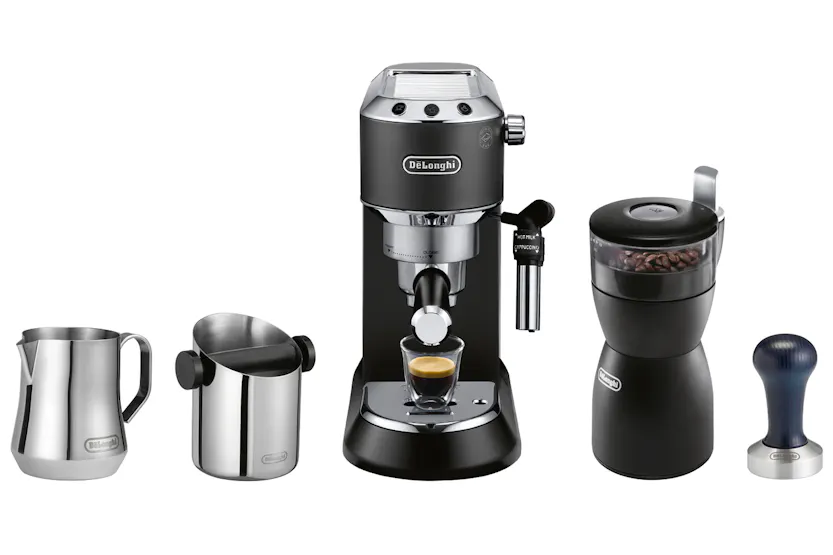 delonghi dedica pump espresso coffee machine eckg6849 bk black