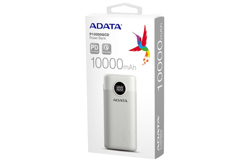 ADATA 10000mAh Portable Power Bank | White