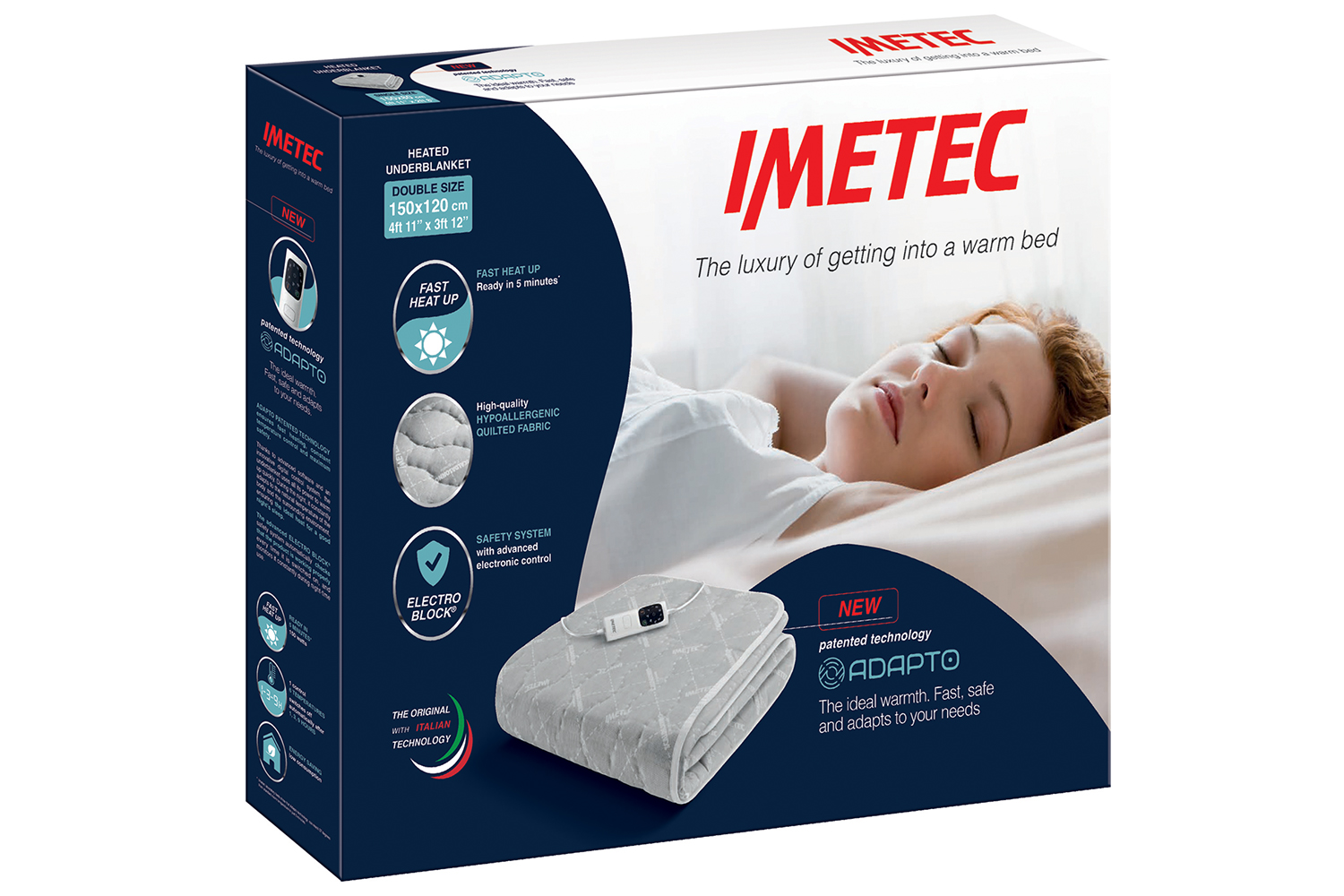 Imetec Poly Adapto Double Electric Underblanket 16731 Ireland