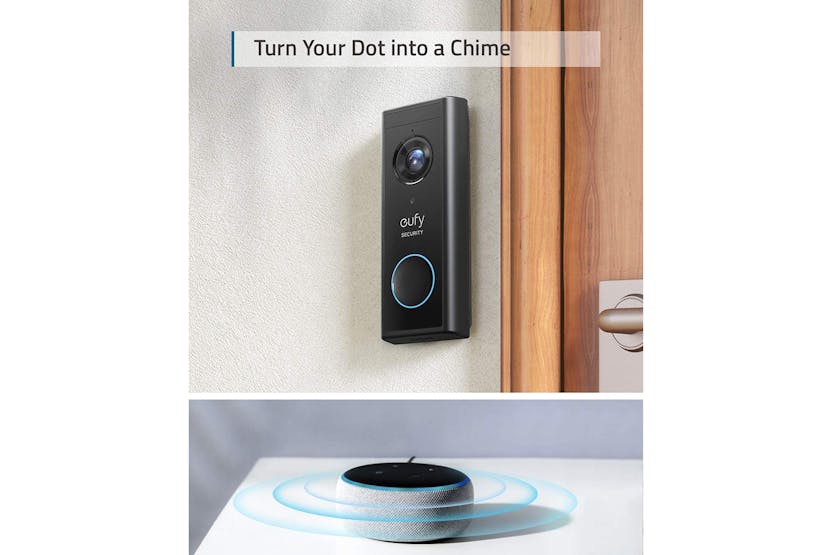 Eufy Wireless Video Doorbell with Homebase 2 | Black