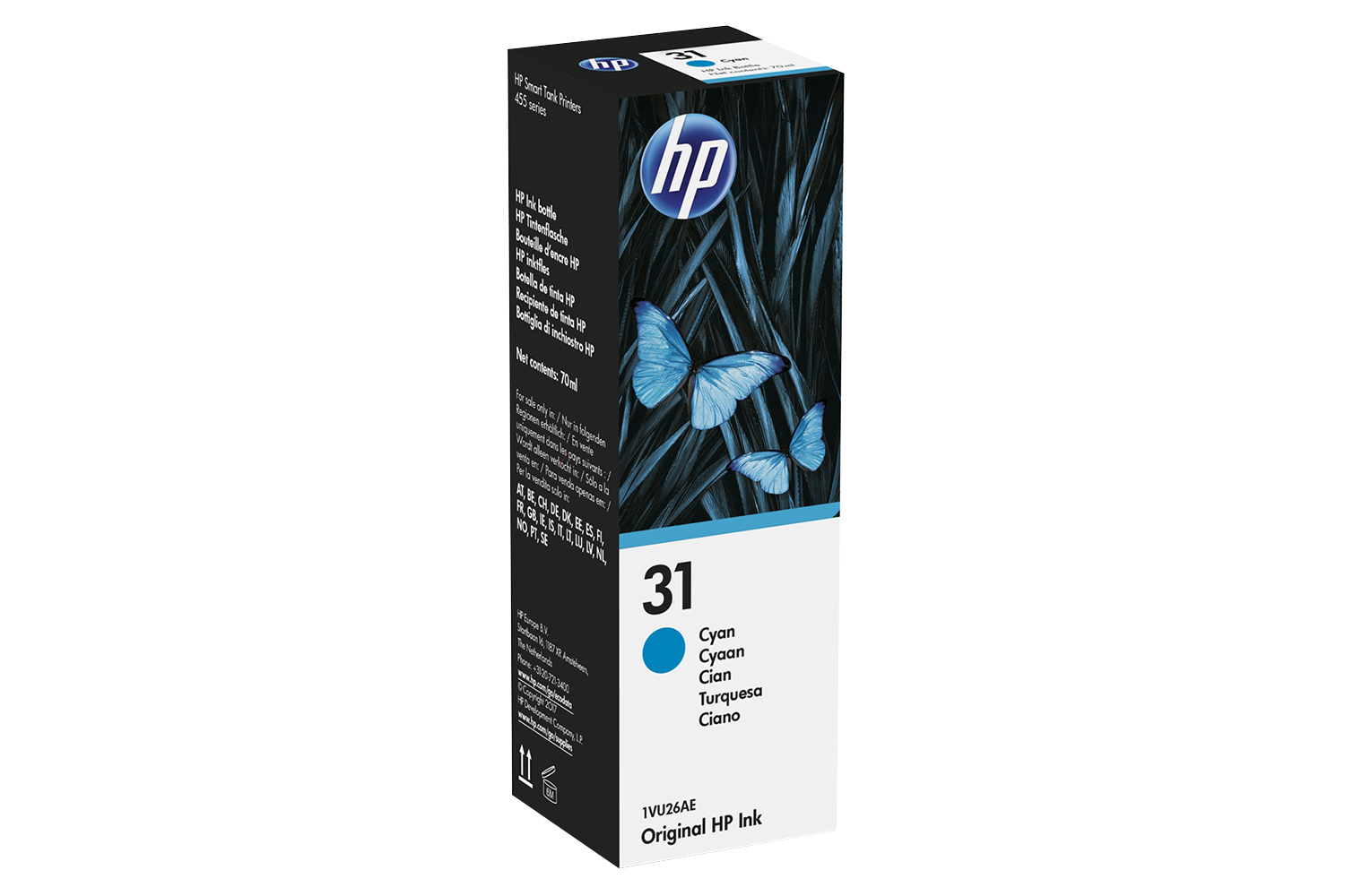 HP 31 70ml Original Ink Bottle | Cyan