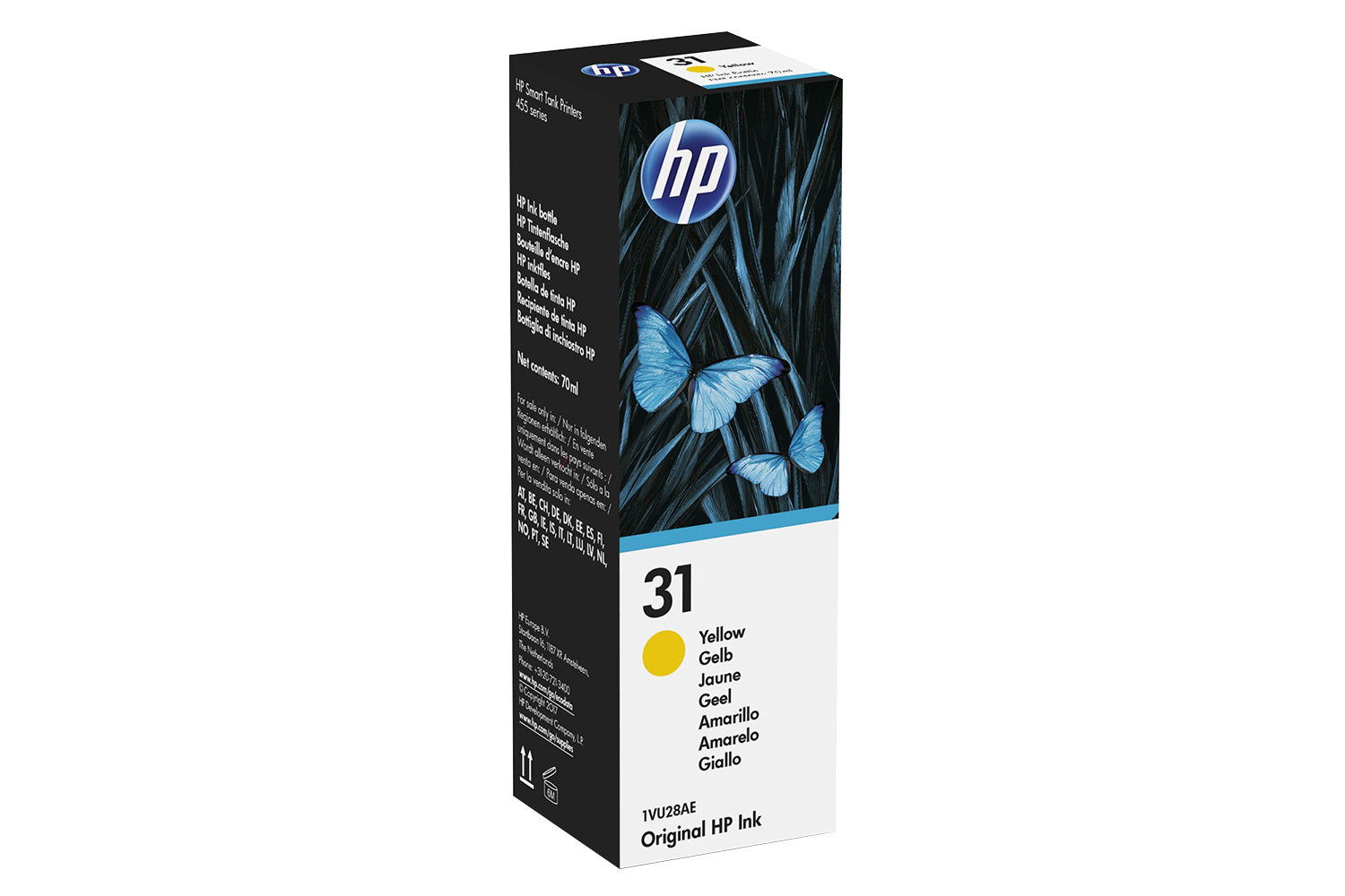 HP 31 70ml Original Ink Bottle | Yellow