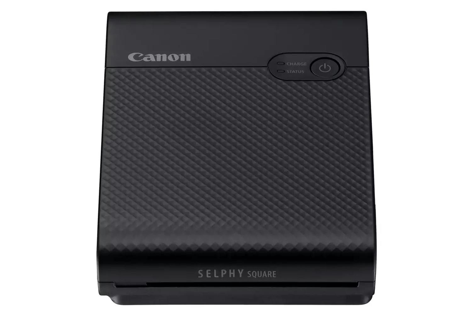Canon SELPHY Square QX10 Compact Photo Printer + Color Ink/Label XS-20L  Bundle, Black, for iPhone or Android