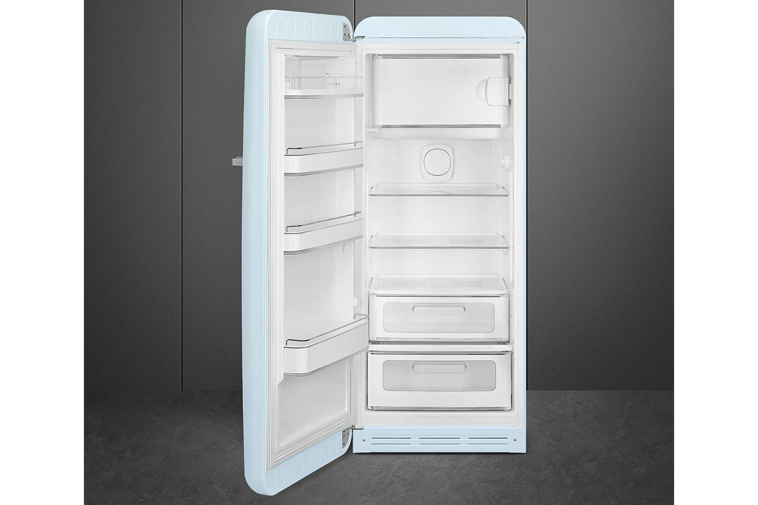 Smeg 50's Style Freestanding Fridge Freezer | FAB28LPB5UK | Pastel Blue