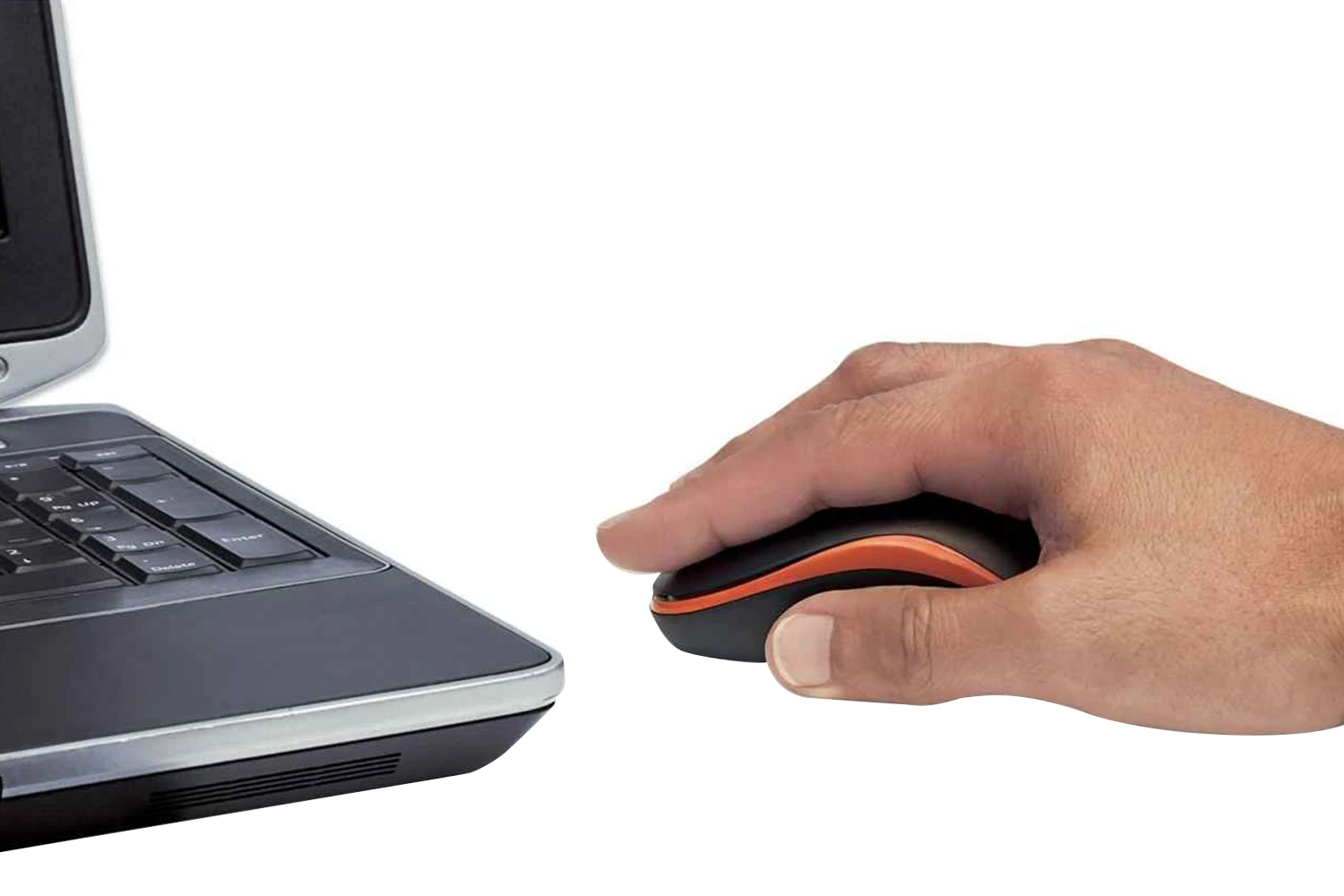 Manhattan Wireless Optical Mouse | Orange/Black