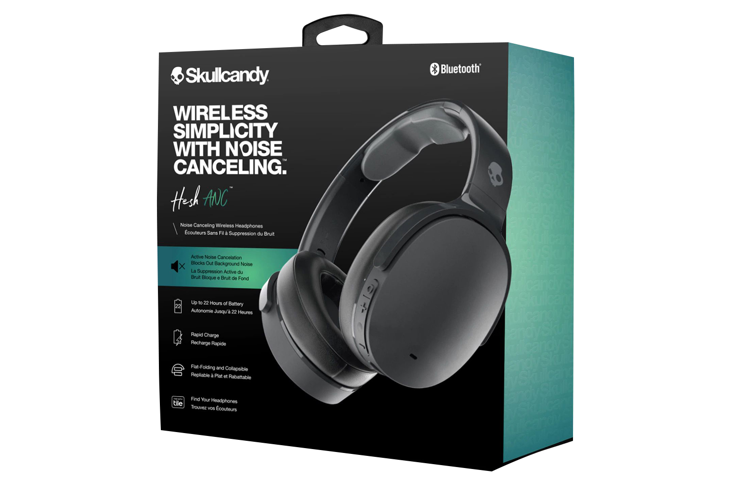 Skullcandy Hesh Active Noise Canceling Wireless Headphones True Black