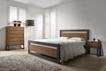 Alexis Bed Frame | Double | 4ft6 | Ash Charcoal & Wood