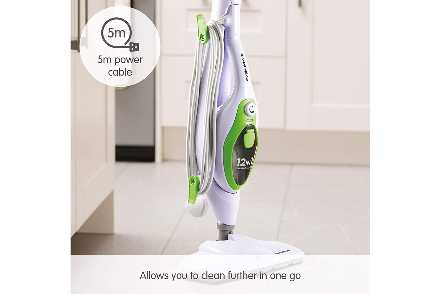 morphy richards upright and handheld steam cleaner